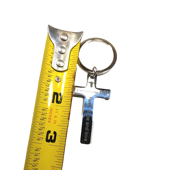 Faith Hope Love 1st Corinthians Small Lightweight Keychain - Picture 4 of 4